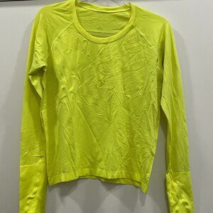 Lululemon Swiftly Tech Long Sleeve - Race Length - Neon Yellow - Size 12